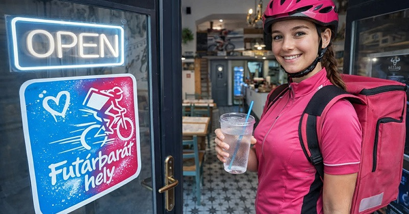 FUTÁRBARÁT HELY kampányt indít a billog az ételfutárok támogatására